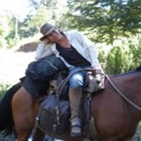 Kim on horseback on a halfday ride in Pucon, southern Chile.