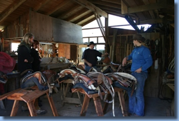 Sattelkammer beim Kurs : Wanderreiten in Chile